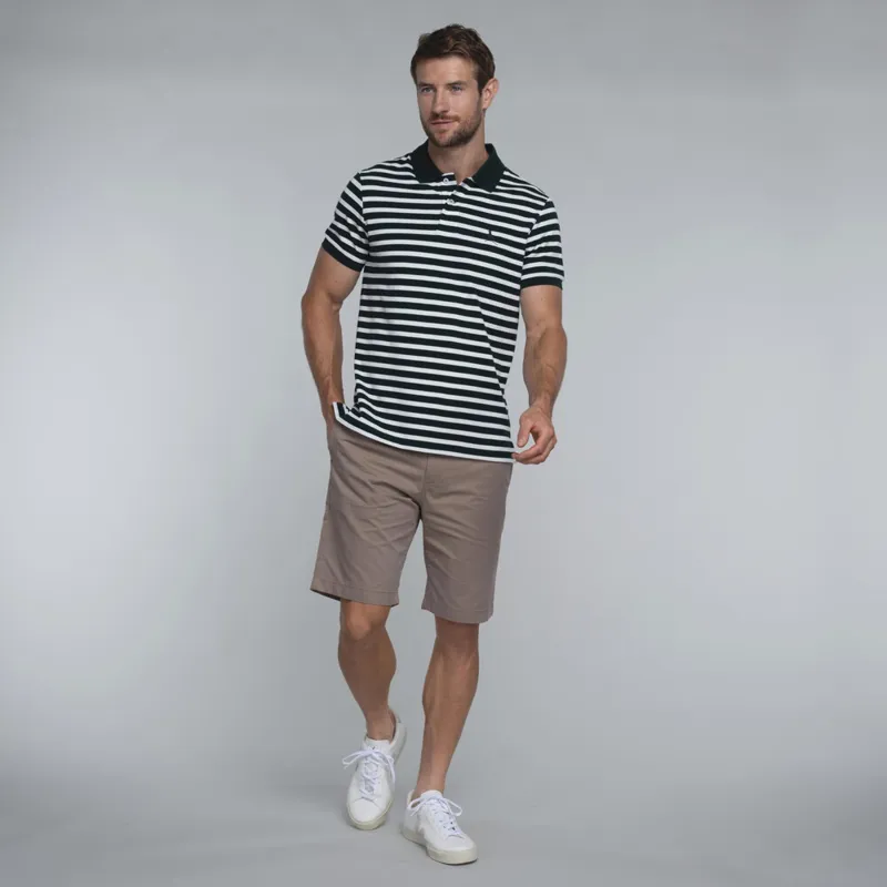 Schoffel St Ives Polo Shirt - Green Stripe