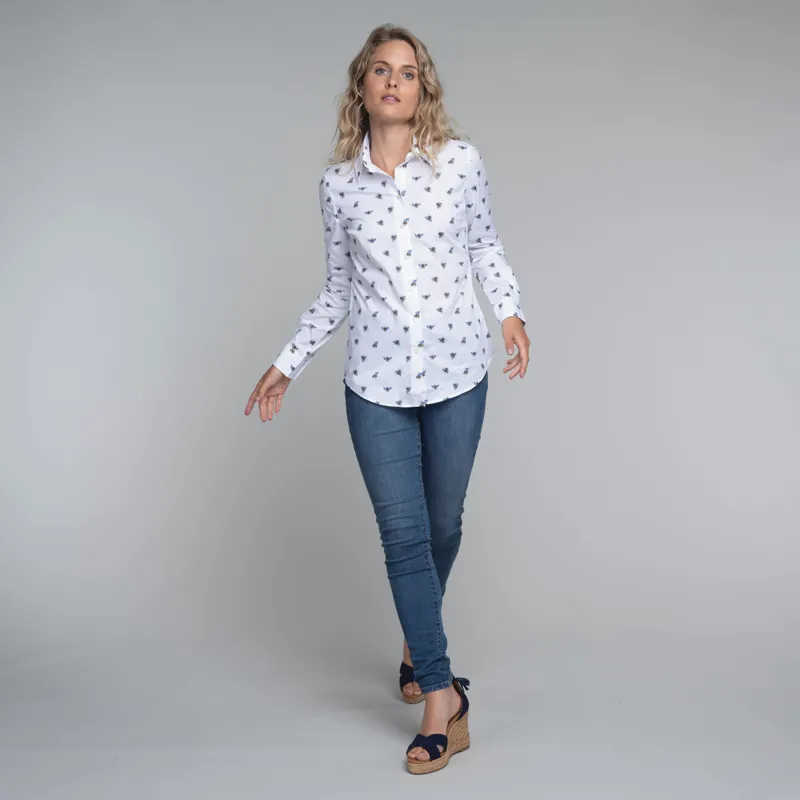 Schoffel Norfolk Shirt - Bee Print-1