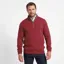 Schoffel Cashmere Cable 1/4 Zip Jumper - Chilli