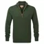 Schoffel Cotton Cashmere Cable 1/4 Zip Jumper - Racing Green