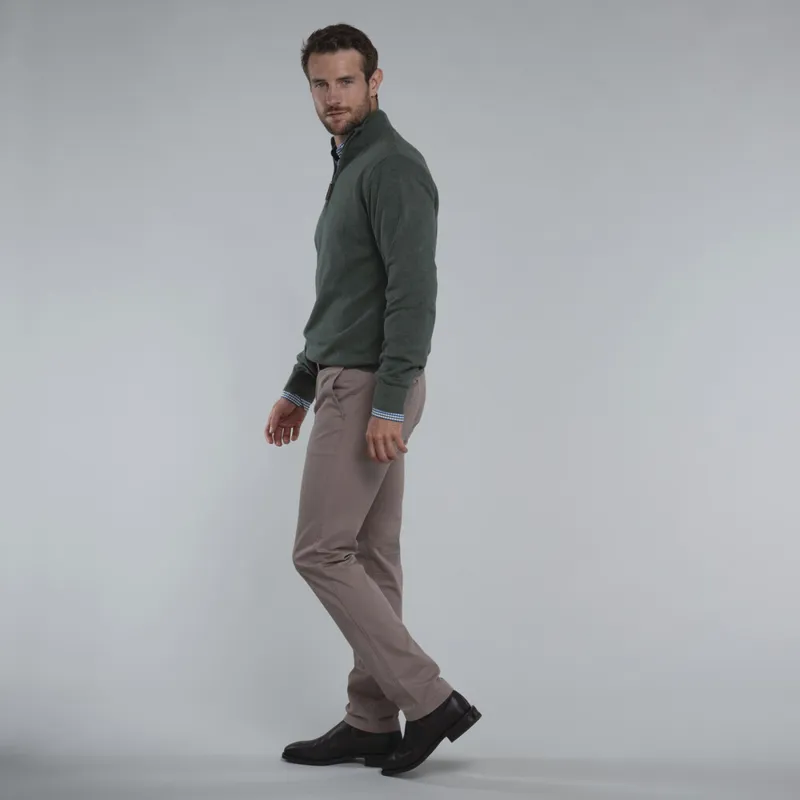 Schoffel Porthmeor Pima Cotton 1/4 Zip - Country Green-3