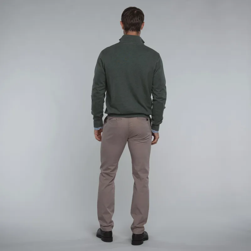 Schoffel Porthmeor Pima Cotton 1/4 Zip - Country Green-2