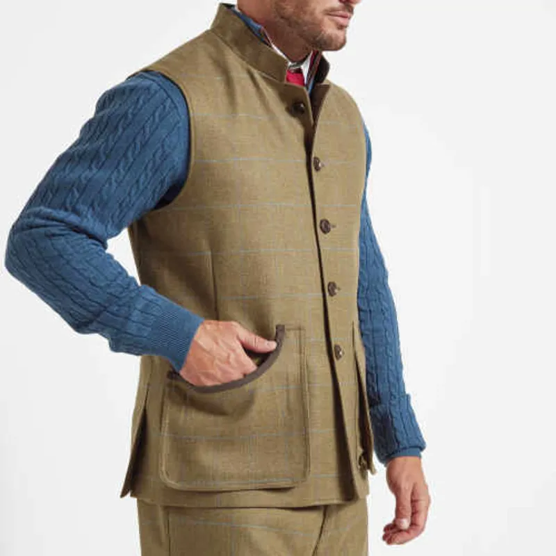Schoffel Holcot Tweed Waistcoat - Corry Tweed-2