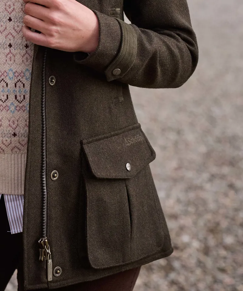 Schoffel Murra Tweed Coat - Dark Loden Herr. Tweed-5