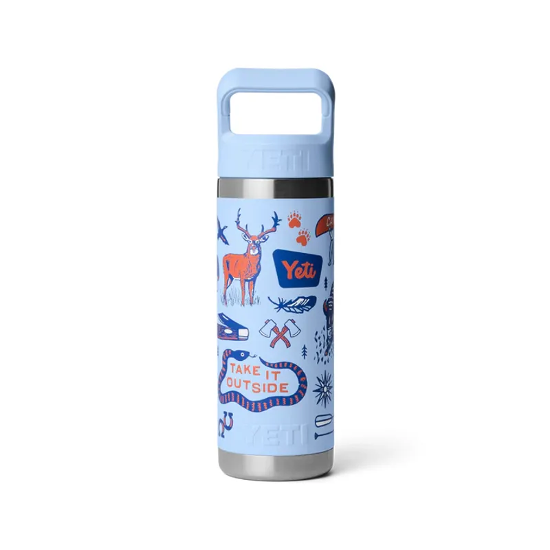 YETI Rambler 18oz Coloured Straw Bottle - Big Sky Summer Camp-2