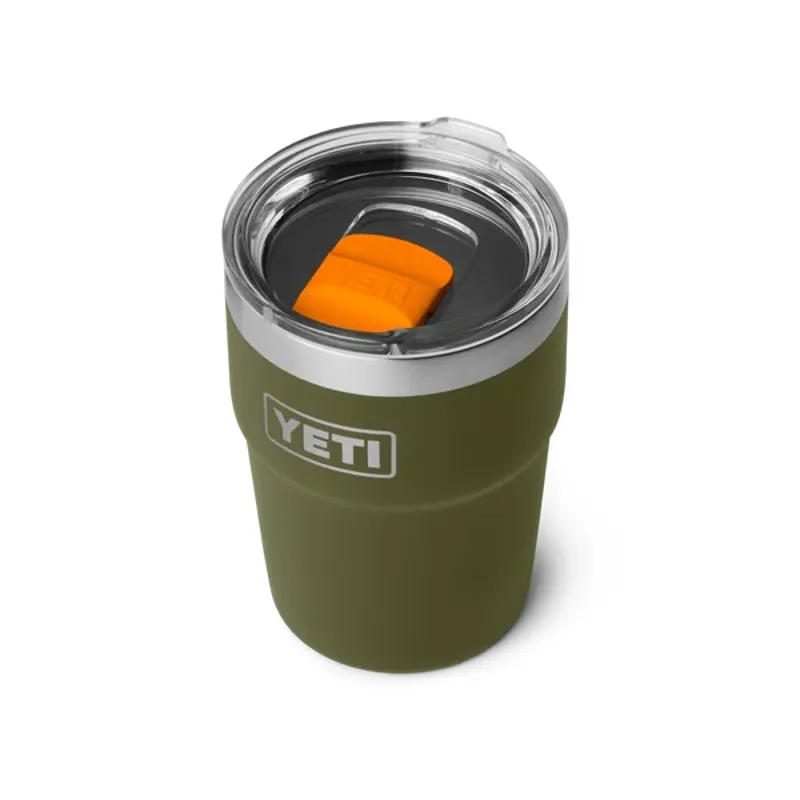 YETI Rambler 16oz Stackable Cup - Olive/ King Crab-1