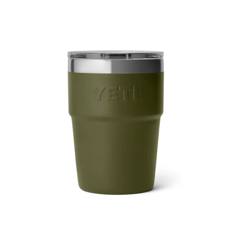 YETI Rambler 16oz Stackable Cup - Olive/ King Crab-2