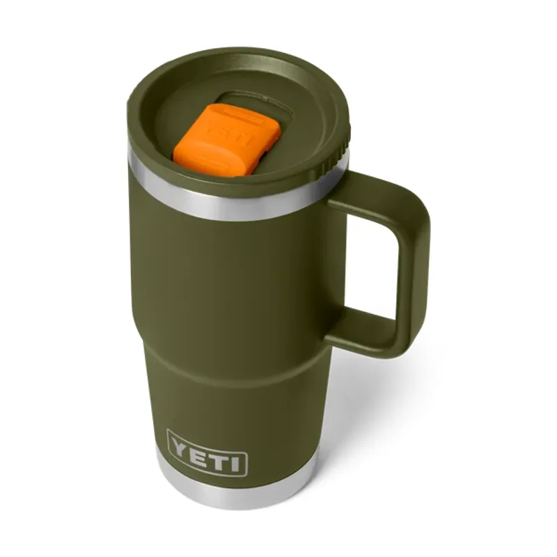 YETI Rambler 20oz Travel Mug - Olive/King Crab-1