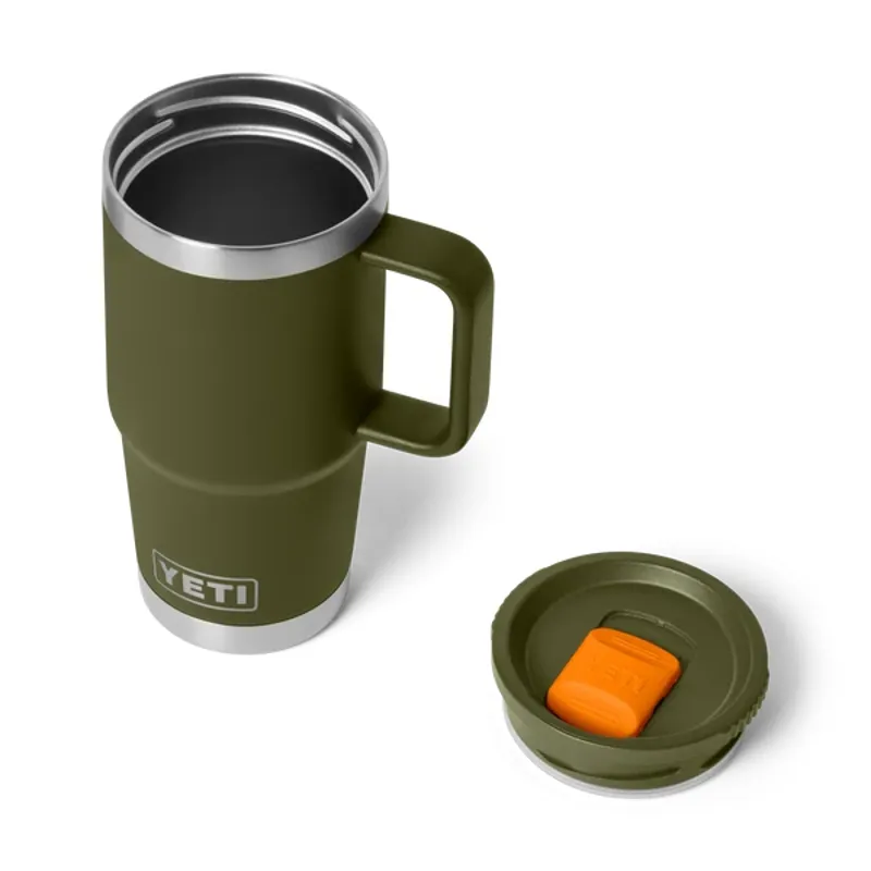 YETI Rambler 20oz Travel Mug - Olive/King Crab-2