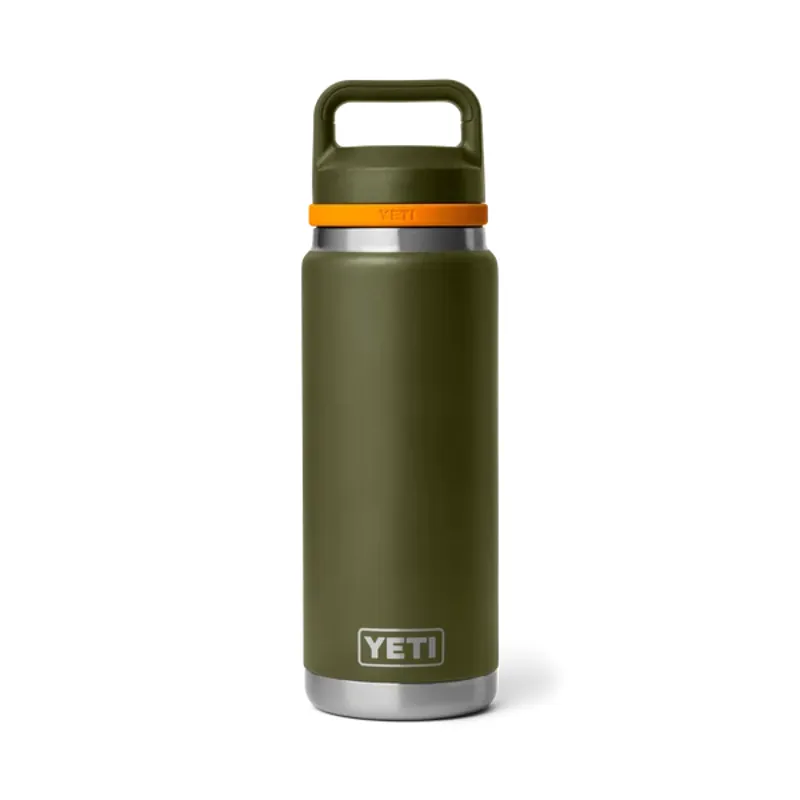 YETI Rambler 26oz Bottle Coloured Chug Cap - Olive/ King Crab