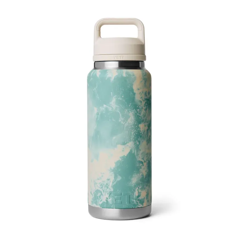 YETI Rambler 36oz Bottle Coloured Chug Cap - Sea View-2