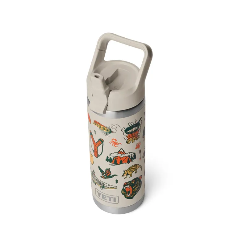 YETI Rambler 18oz Coloured Straw Bottle - Cape Summer Camp-1