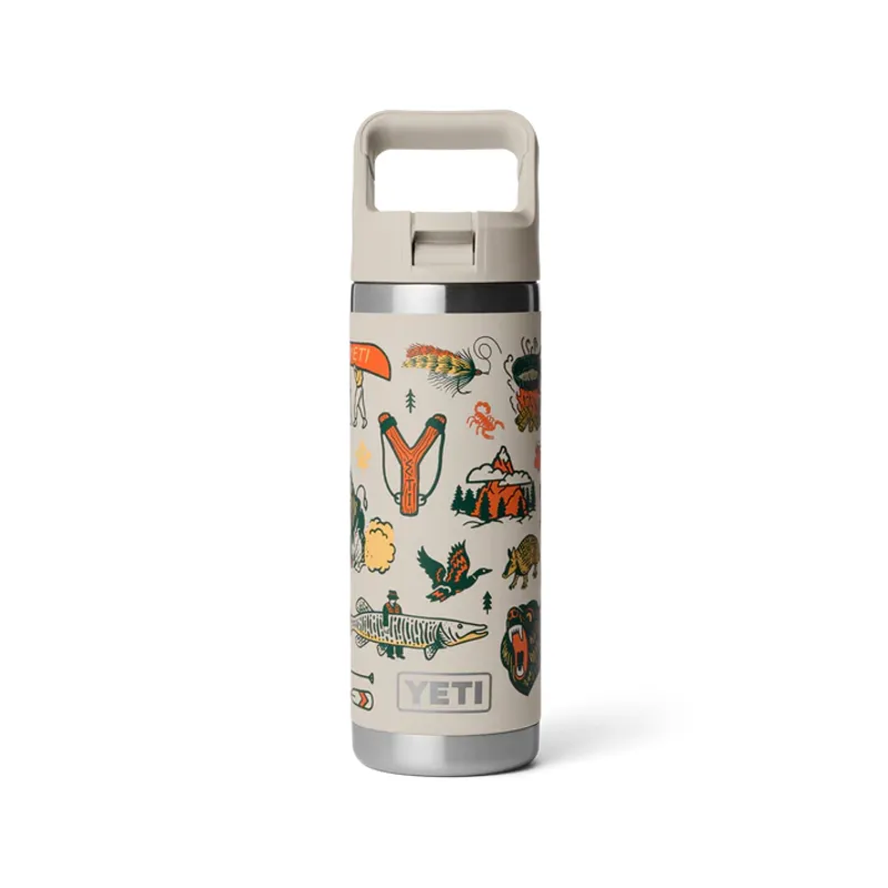 YETI Rambler 18oz Coloured Straw Bottle - Cape Summer Camp