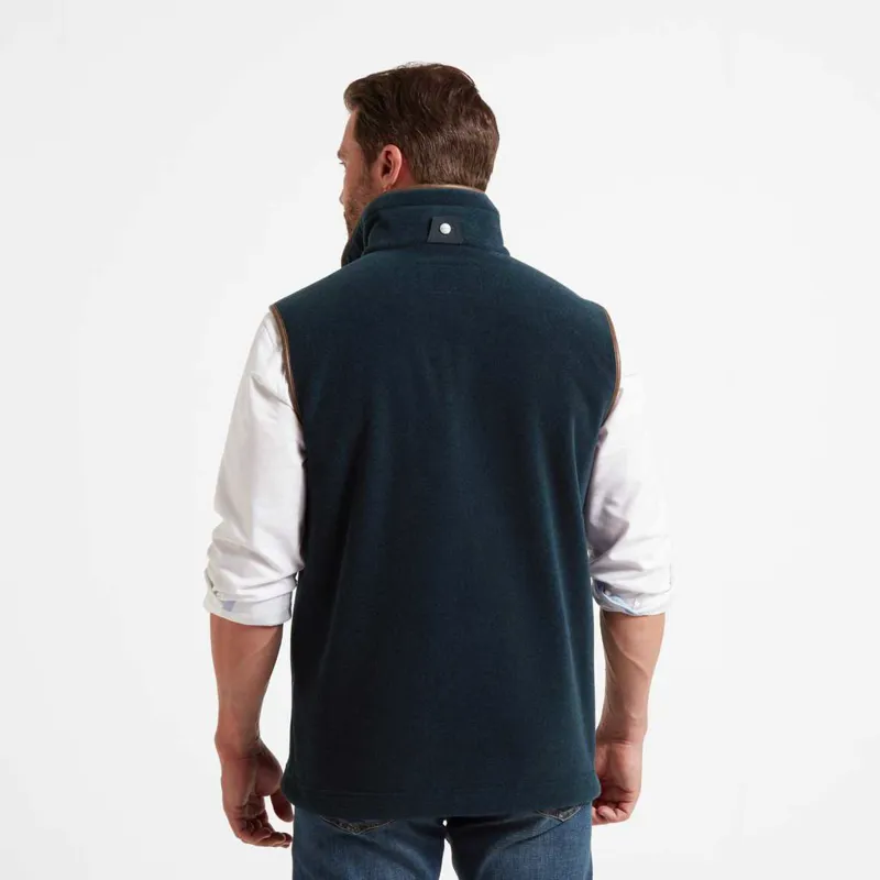 Schoffel Oakham Fleece Gilet - Petrol Blue-3