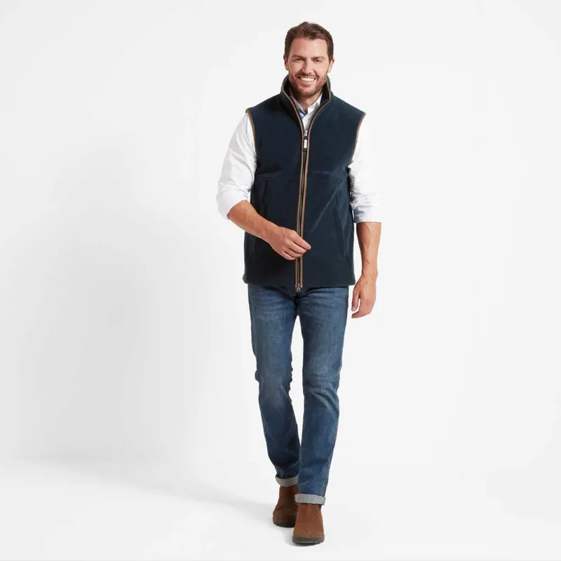 Schoffel Oakham Fleece Gilet - Petrol Blue