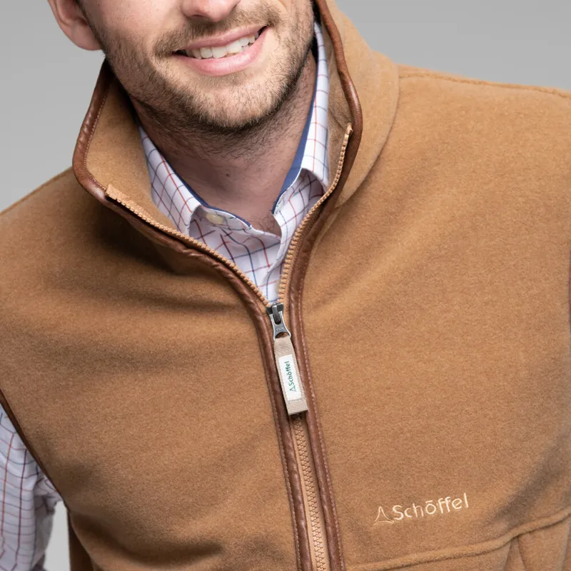 Schoffel Oakham Fleece Gilet - Bark-3