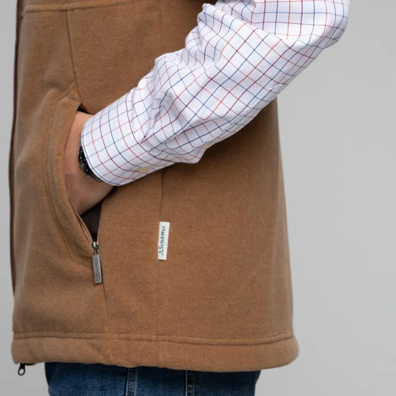 Schoffel Oakham Fleece Gilet - Bark-4
