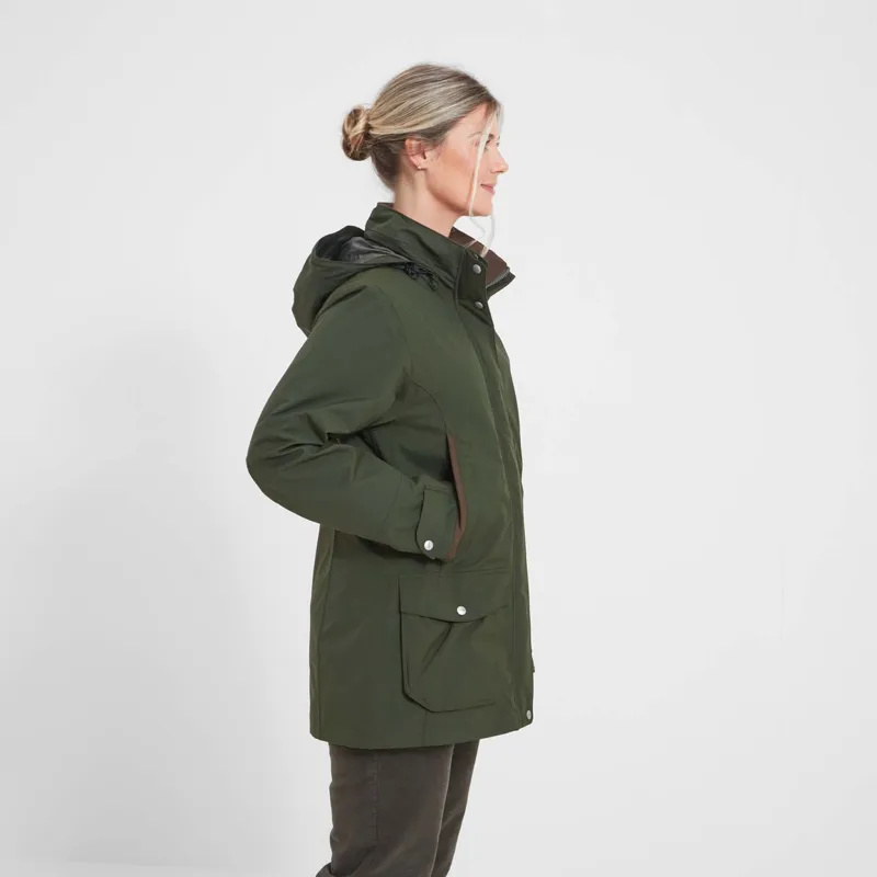 Schoffel Teal Ultralight Coat - Forest-3