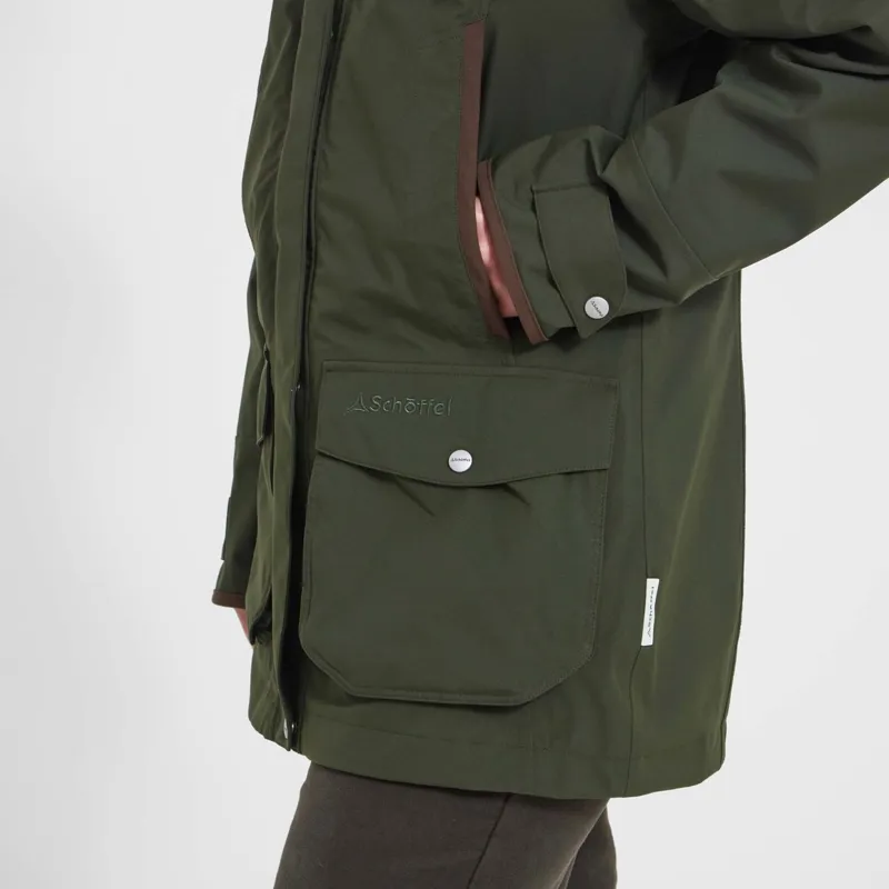 Schoffel Teal Ultralight Coat - Forest-4