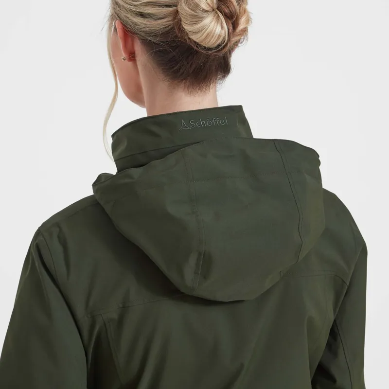 Schoffel Teal Ultralight Coat - Forest-5