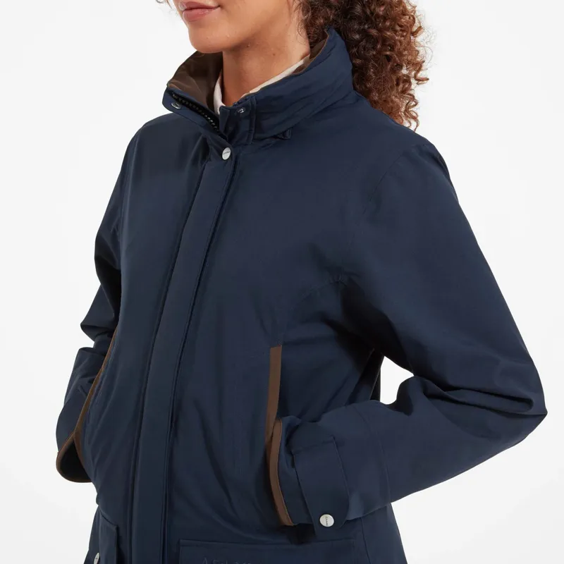 Schoffel Teal Ultralight Coat - True Navy-1