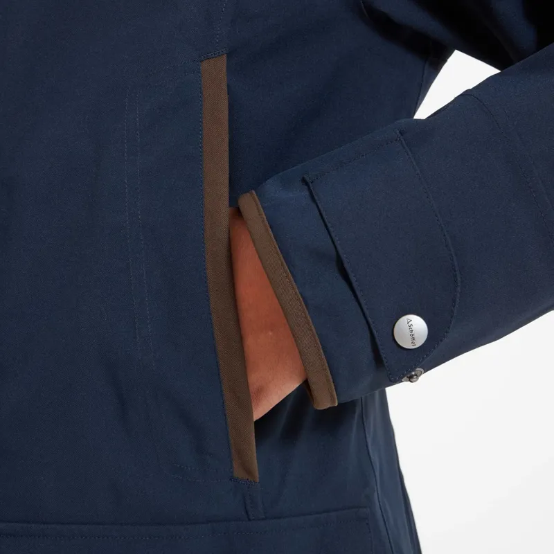 Schoffel Teal Ultralight Coat - True Navy-4