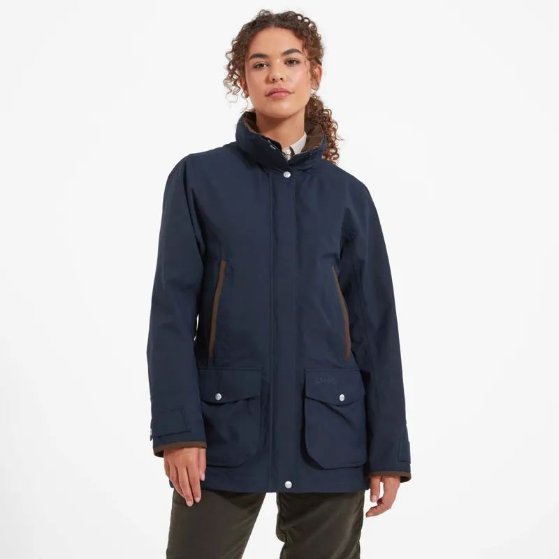 Schoffel Teal Ultralight Coat - True Navy