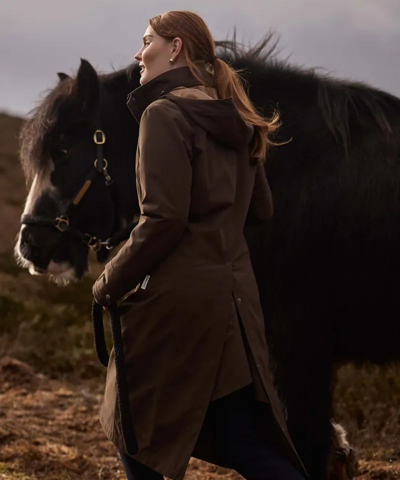 Schoffel Ladies Marefield Waterproof Coat - Dark Caper-13