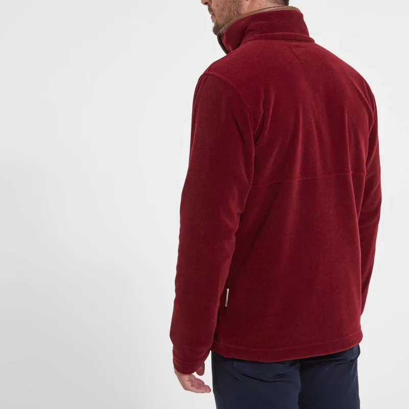 Schoffel Berkeley 1/4 Zip Fleece - Claret-1