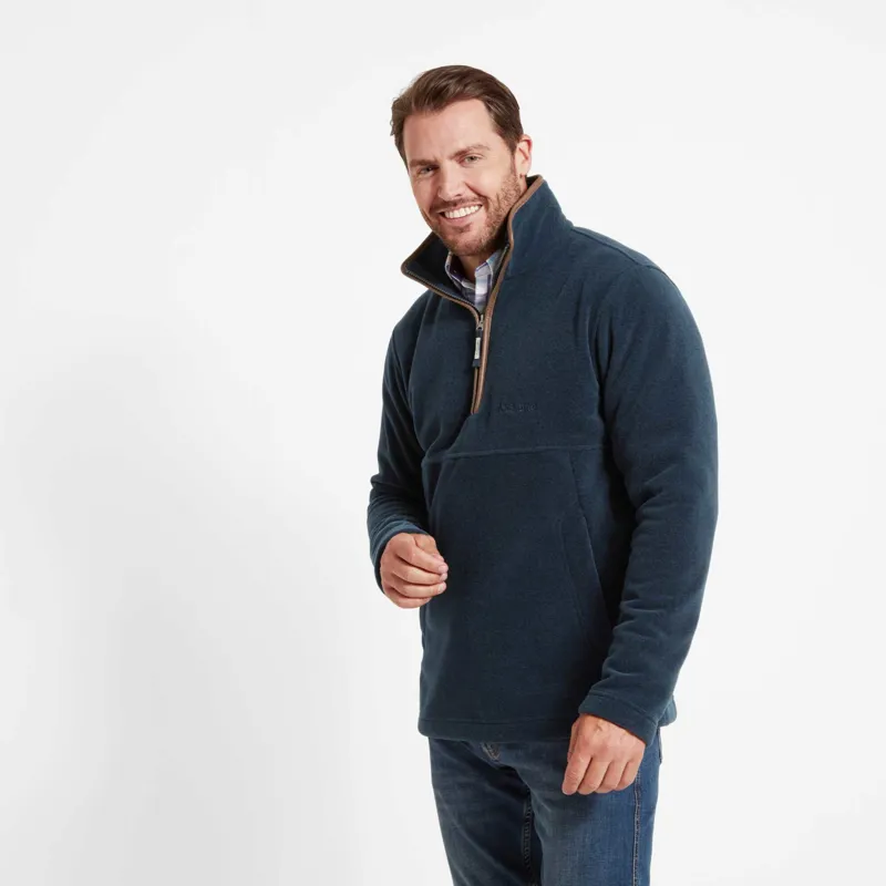 Schoffel Berkeley 1/4 Zip Fleece - Petrol Blue-1