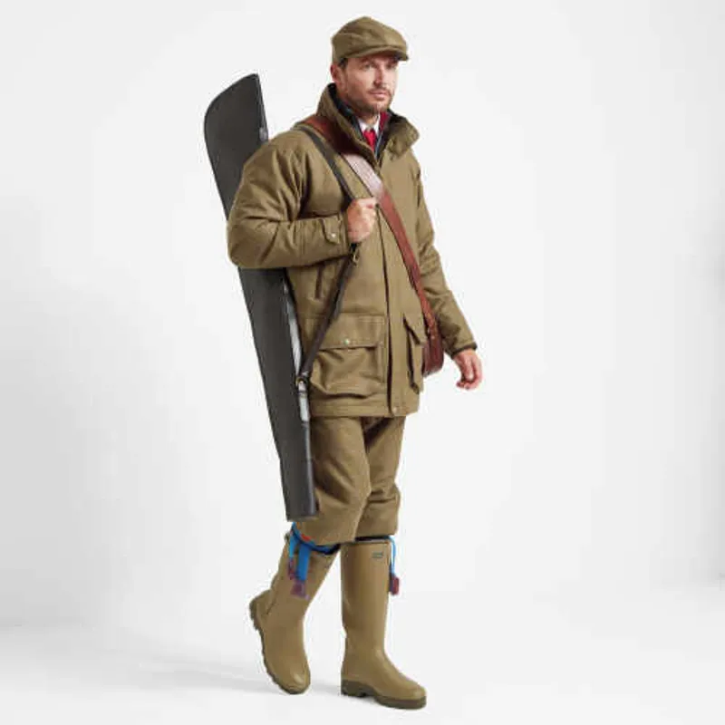 Schoffel Ptarmigan Tweed Classic Coat - Corry Tweed-1