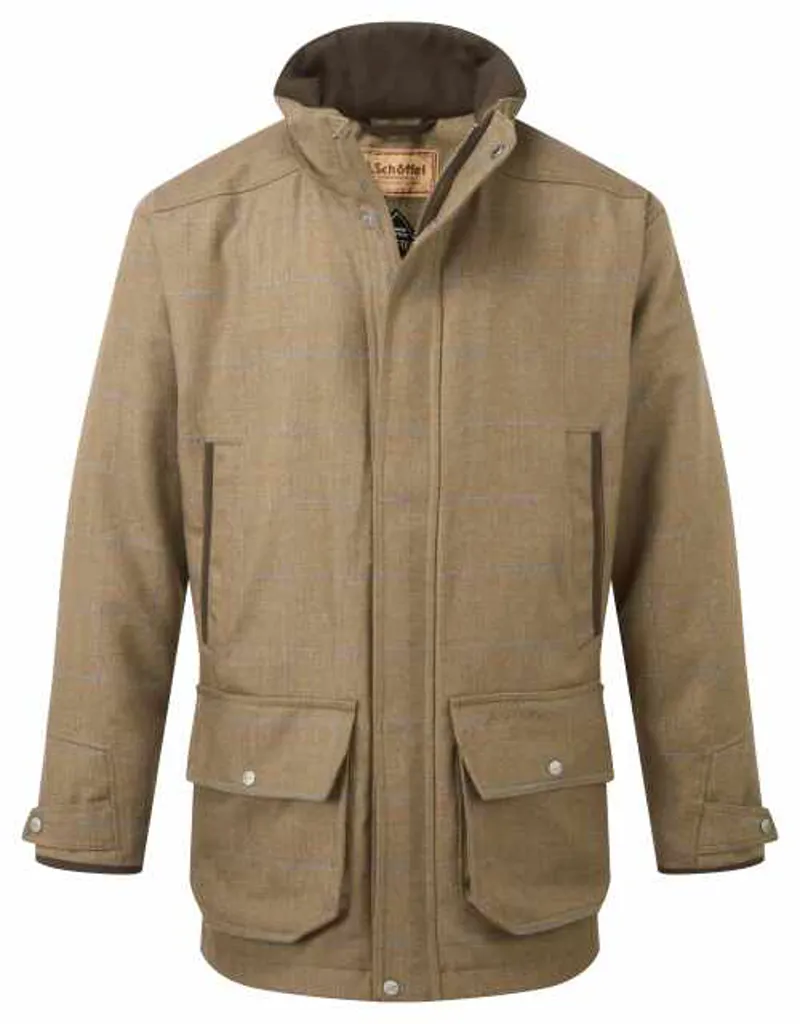 Schoffel Ptarmigan Tweed Classic Coat - Corry Tweed-7