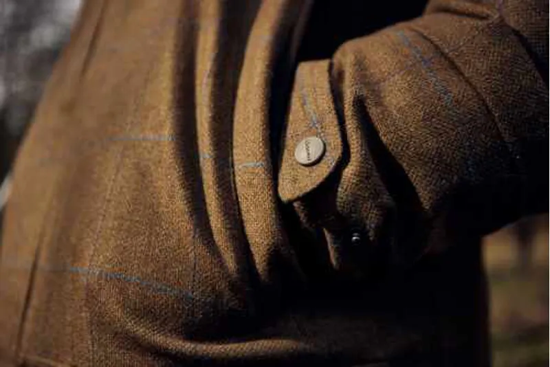 Schoffel Ptarmigan Tweed Classic Coat - Corry Tweed-8