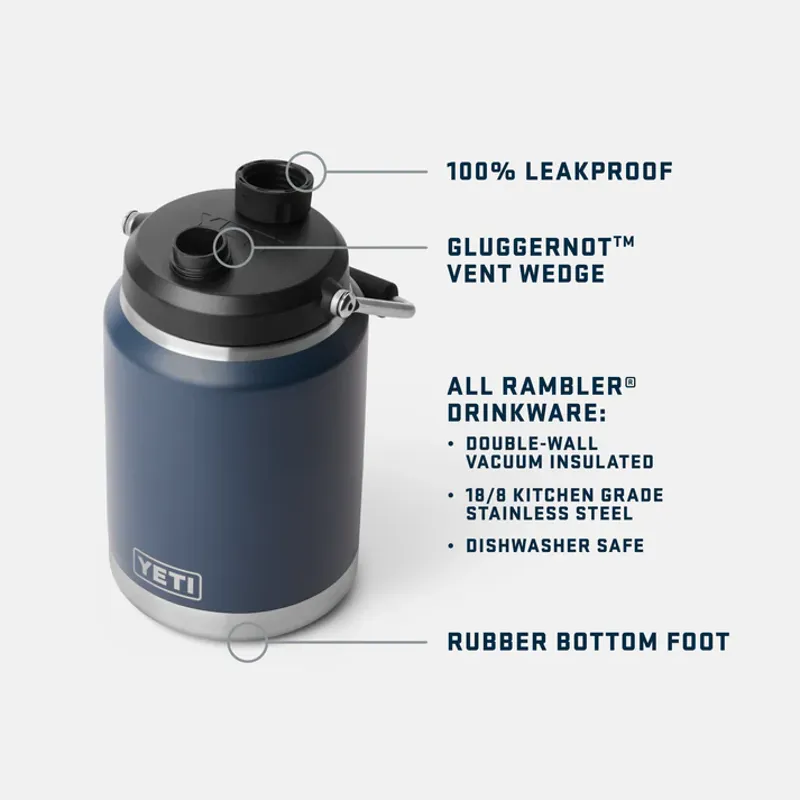 YETI Rambler 0.5 Gallon Jug 2.0 - Navy-3