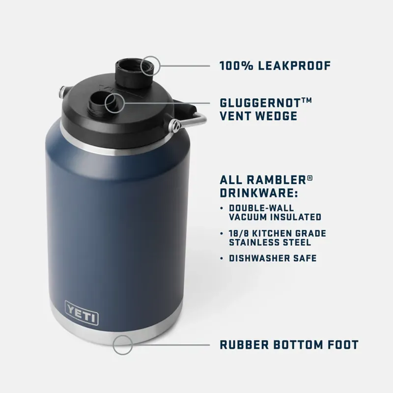 YETI Rambler One Gallon Jug - Navy-5
