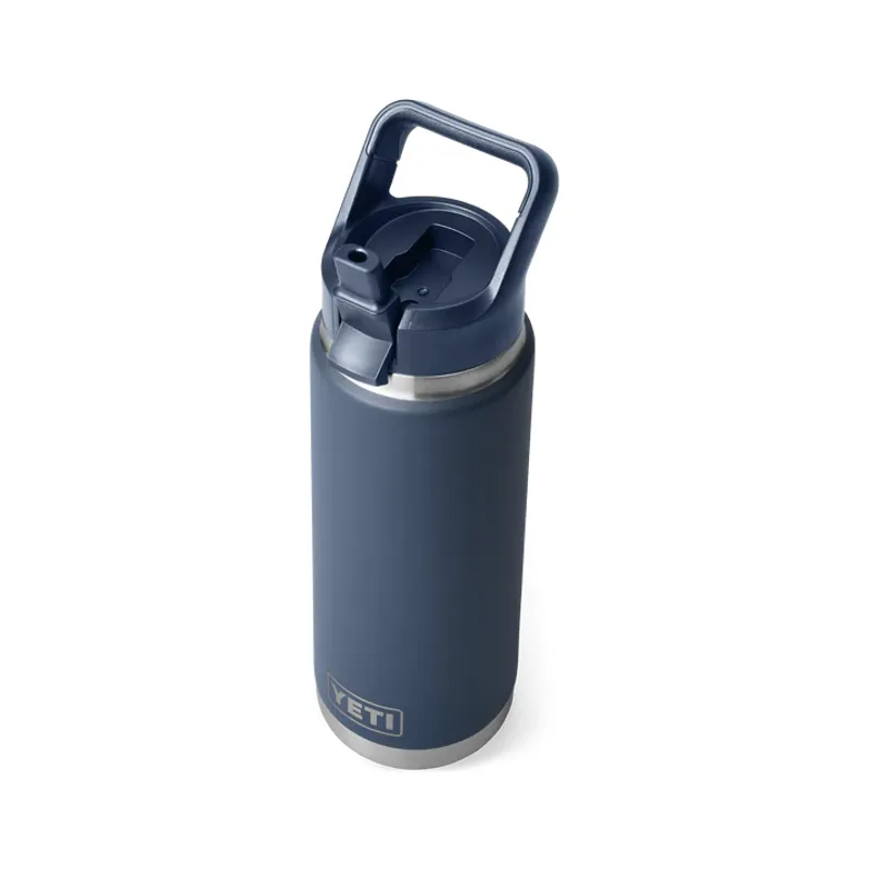 YETI Rambler 26 Oz Coloured Straw Cap Bottle - Navy-2