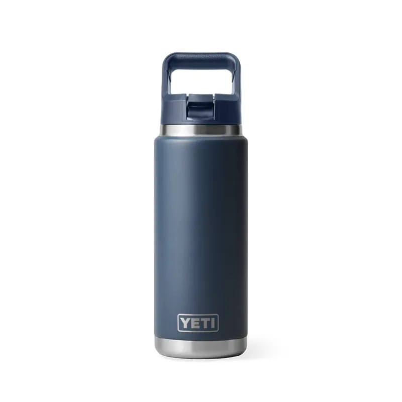 YETI Rambler 26 Oz Coloured Straw Cap Bottle - Navy
