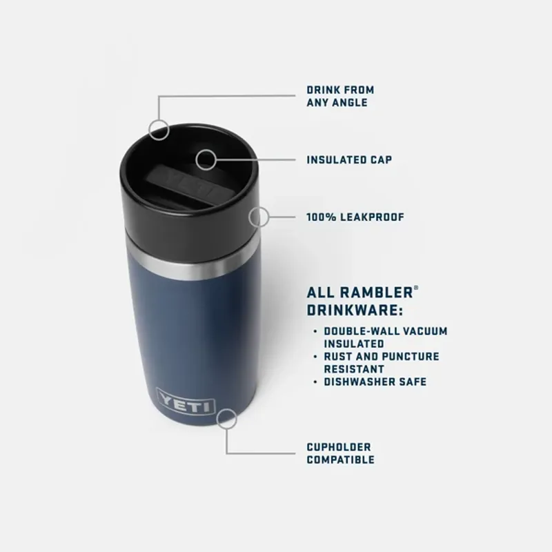 YETI Rambler 12oz Travel Bottle - Stag Red-3