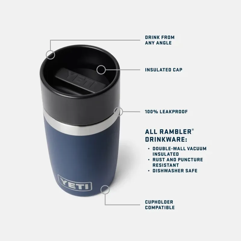 YETI Rambler 8oz Travel Bottle - Stag Red-3