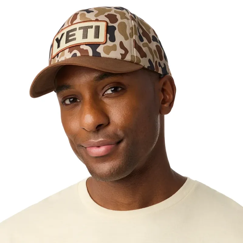YETI Logo Mid Pro Flat Brim Hat - Camo-5