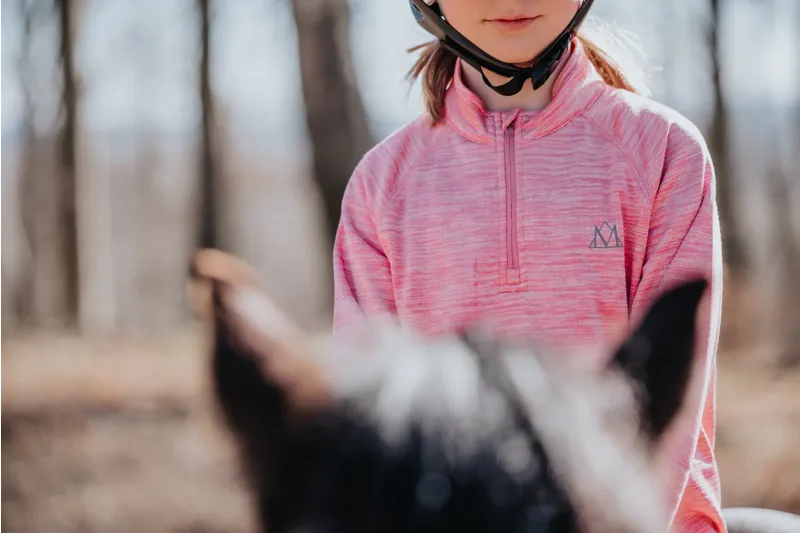 Mountain Horse Junior Tate Tech Fleece - Pink-4