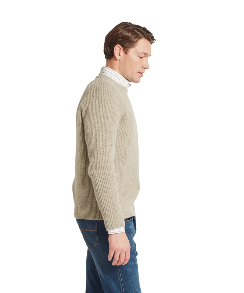 Schoffel Balmaha Crew Neck Jumper - Oatmeal-2