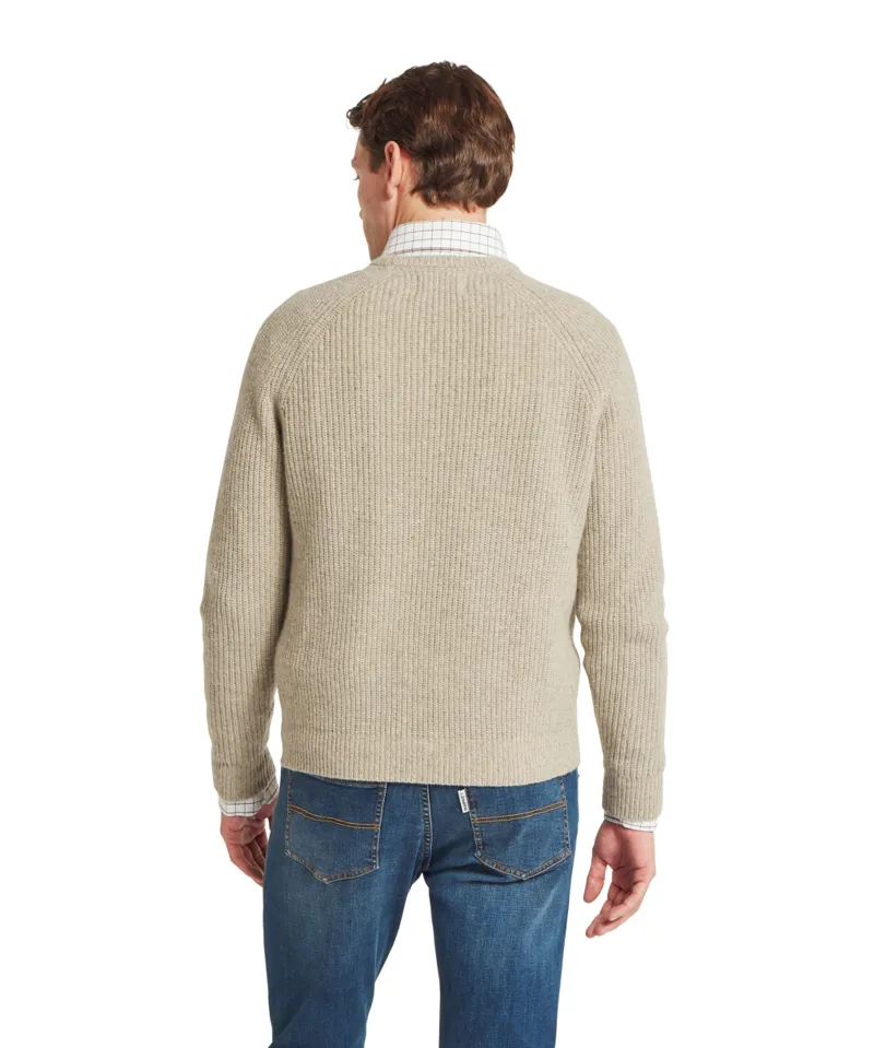 Schoffel Balmaha Crew Neck Jumper - Oatmeal-3