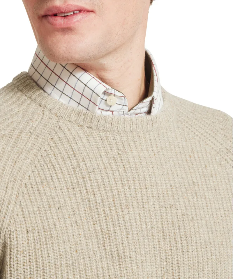 Schoffel Balmaha Crew Neck Jumper - Oatmeal-4