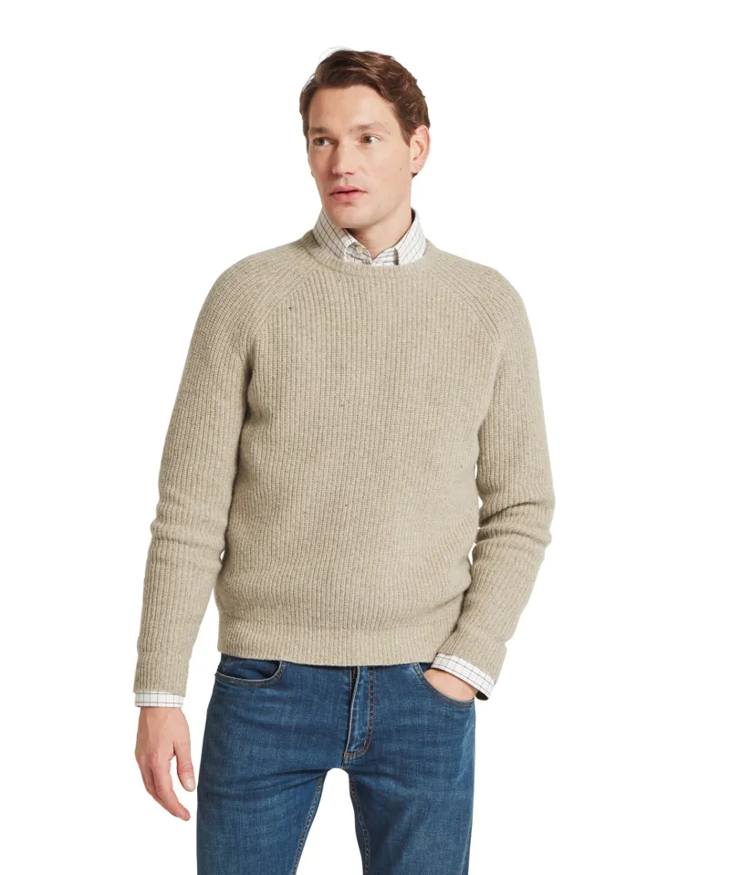 Schoffel Balmaha Crew Neck Jumper - Oatmeal