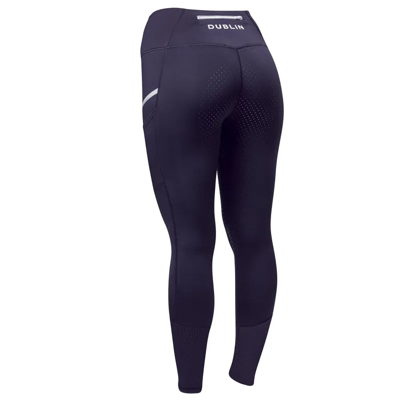 Dublin Power Tech Colour Block Full Grip Tights - Navy-1