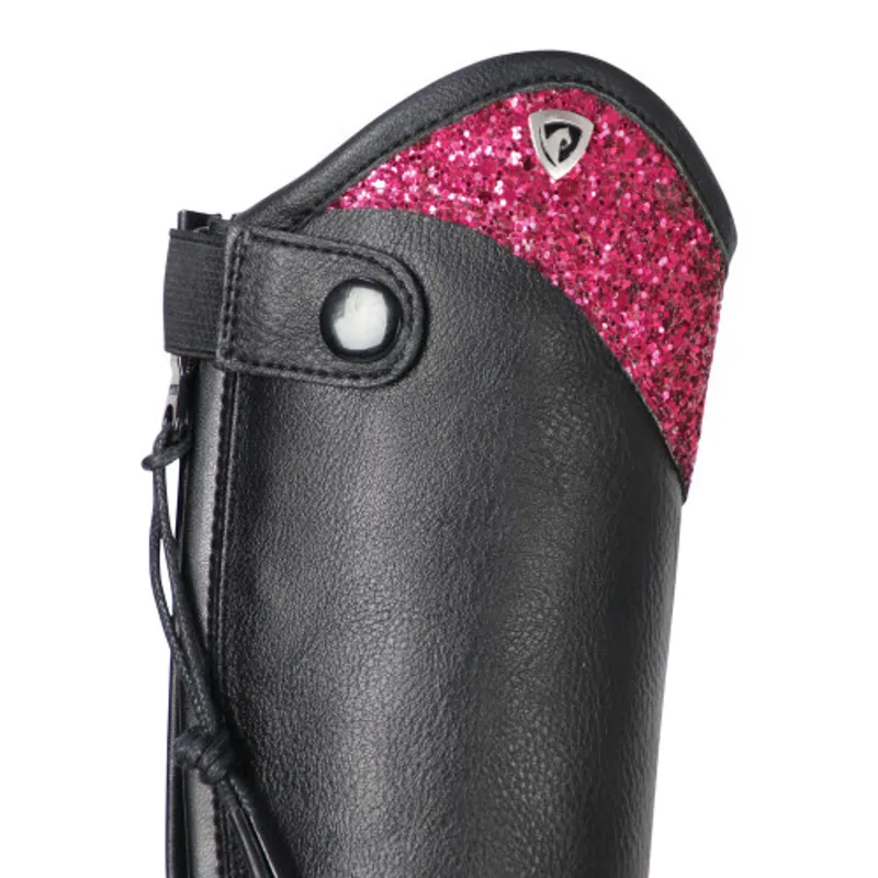 Hy Equestrian Erice Childs Riding Boot - Black/ Pink-2