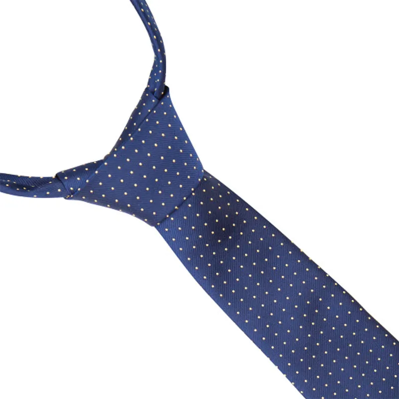 Supreme Products Childs Show Tie - Navy/Gold spot-1