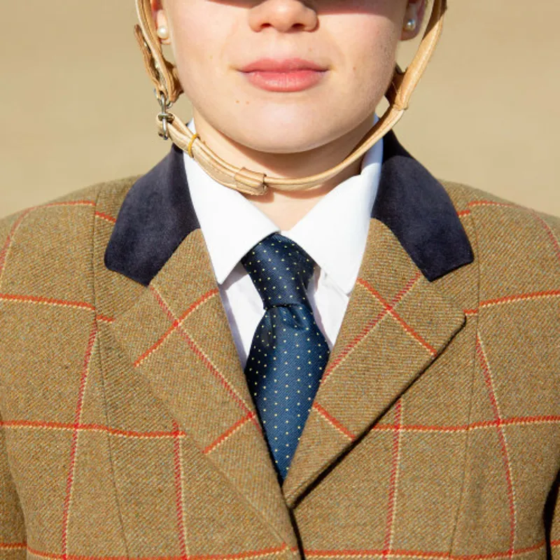 Supreme Products Childs Show Tie - Navy/Gold spot-2