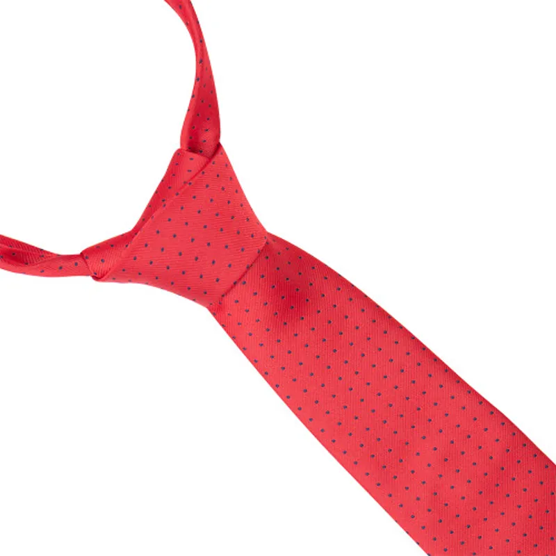 Supreme Products Childs Show Tie - Red/Navy Spot-1